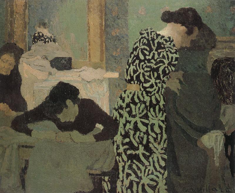 Edouard Vuillard Has a floral pattern for clothing oil painting picture